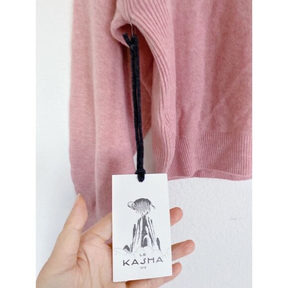 Le Kasha Modena Cashmere Sweater - Pink Size Large - Picture 11 of 12